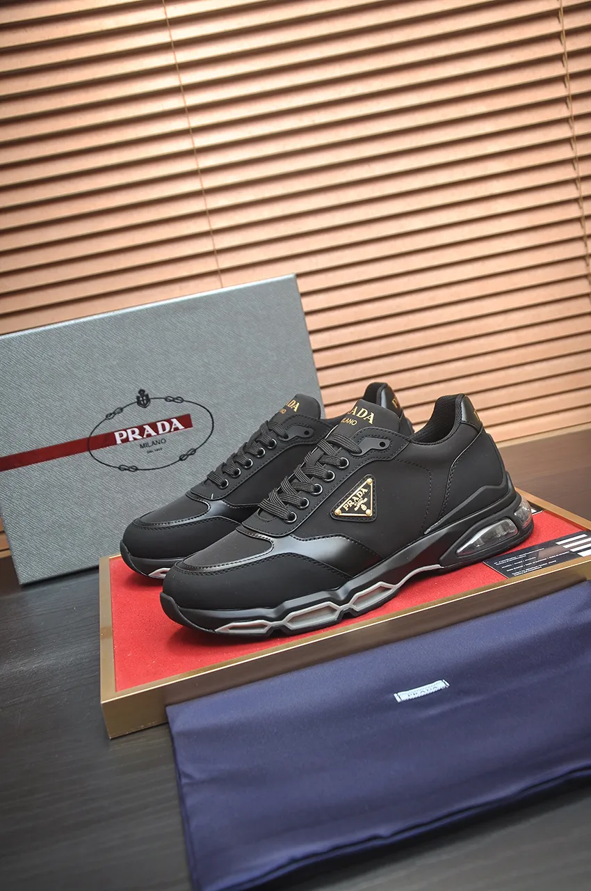 Men's shoes 💰680💶 [PRADA] Top-quality original items, new seasonal styles, high-quality original items, top-quality imported calfskin and original imported glue, imported cowhide lining with original cowhide feet, original outsole! Quality guaranteed! Code 38-45 (45 customized)